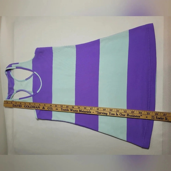 Lululemon Cool Racerback Bold Stripe Power Purple sz 2 - Picture 5 of 6